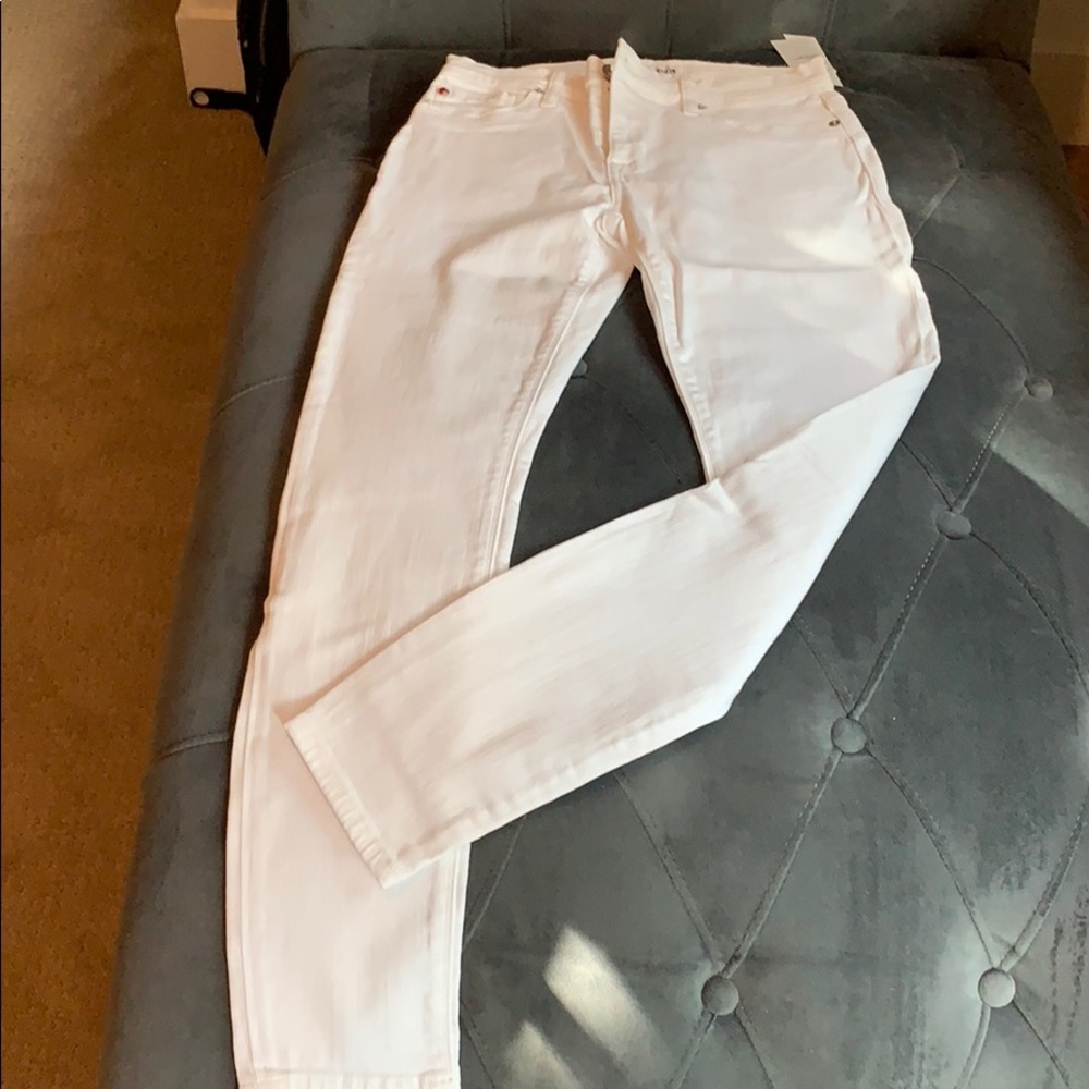 New white Hudson jeans